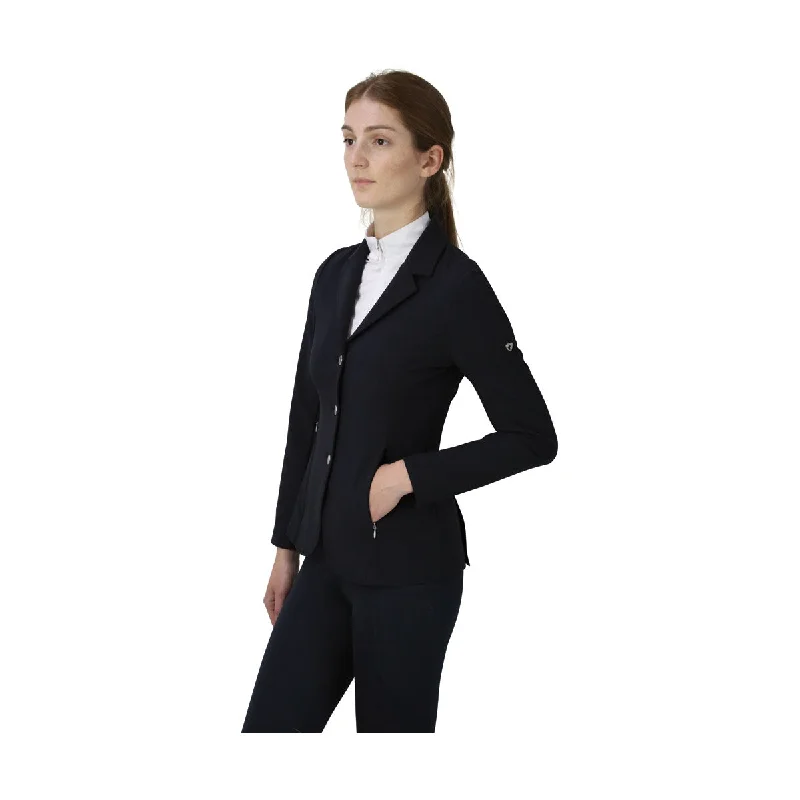 Hy Equestrian Silvia Show Jacket Boat Neck Shawl Collar Notched Collar