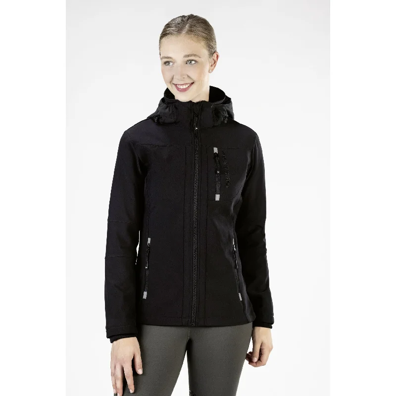 Ladies Softshell Jacket Hooded Jacket Caped Jacket Shawl Collar Jacket