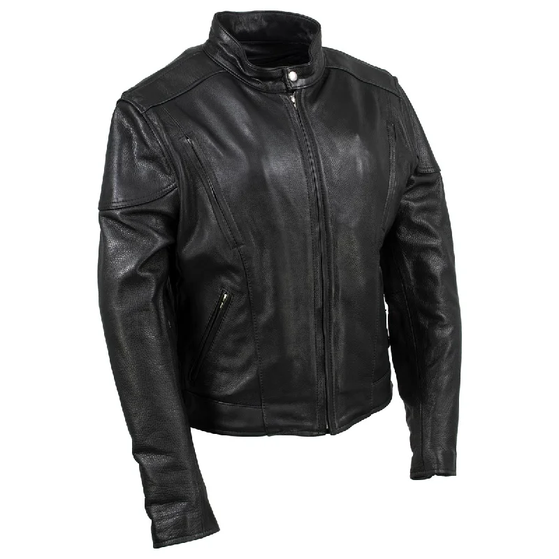 Milwaukee Leather USA MADE MLJKL5001 Women's Black 'Foxy' Premium Motorcycle Leather Jacket with Vents Mesh Jacket Canvas Jacket Denim Jacket