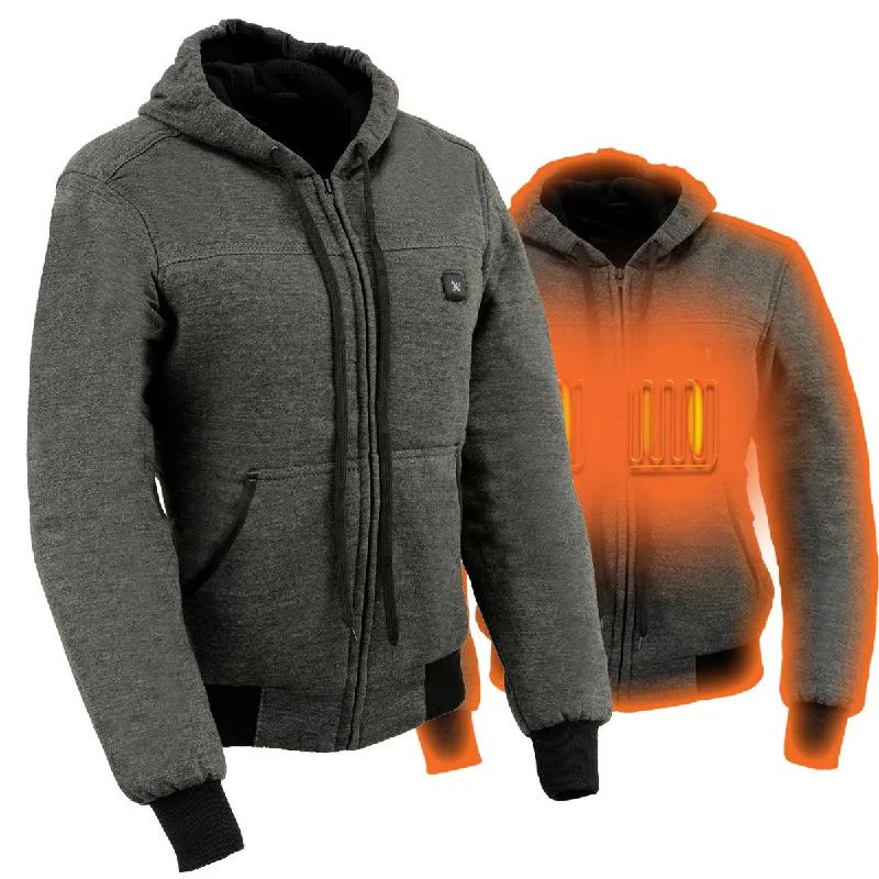 Nexgen Heat MPL2713SET Women Grey 'Heated' Front Zipper Fiery Hoodie Jacket for Outdoor Activities w/ Battery Pack Denim Jacket Leather Jacket Suede Jacket Nexgen Heat MPL2713SET Women Grey 'Heated' Front Zipper Fiery Hoodie Jacket for Outdoor Activities w/ Battery Pack Denim Jacket Leather Jacket Suede Jacket