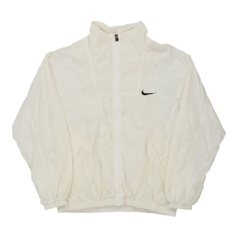 Nike Jacket - XL White Nylon Chenille Fabric Brocade Fabric Lace Fabric