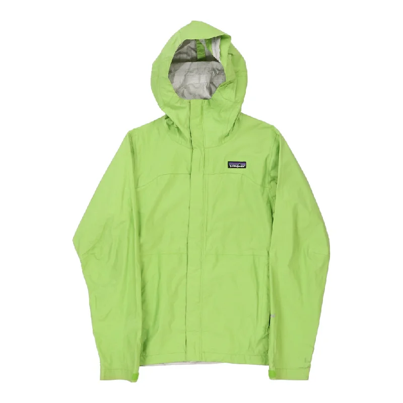 Patagonia Jacket - Small Green Polyester Collared Jacket Crew Neck Jacket Turtle Neck Jacket