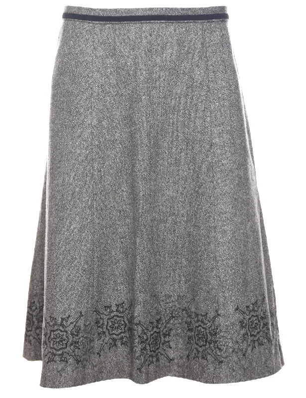 Eddie Bauer Flared Skirt - L lace skirt elegant