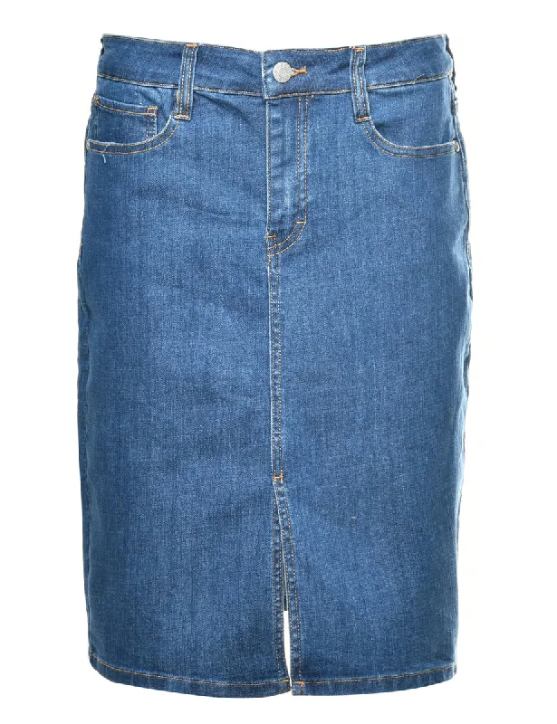 Guess Denim Skirt - M zip skirt side