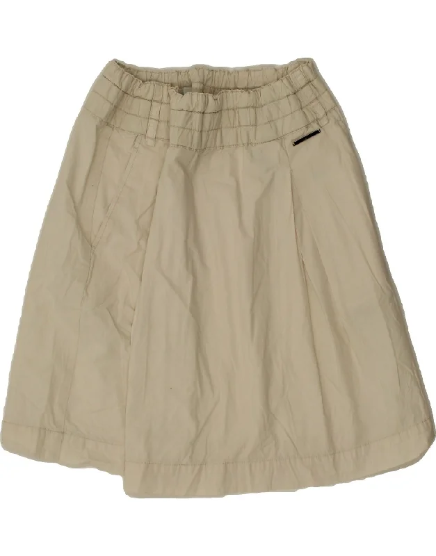 NORTH SAILS Womens A-Line Skirt IT 44 Medium W30  Beige Cotton chiffon skirt airy