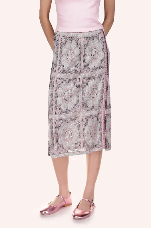 Opalescent Knit Skirt linen skirt airy