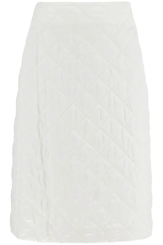 Quilted Midi Skirt wrap skirt elegant