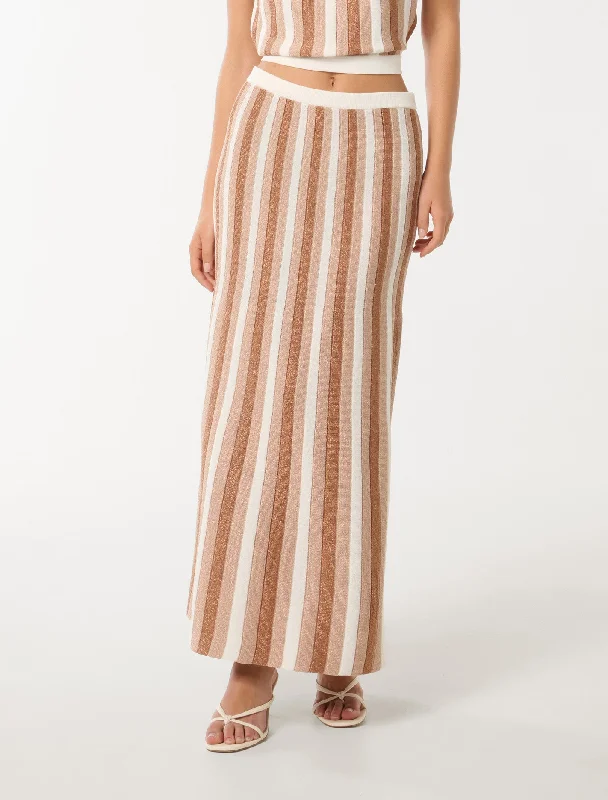 Tamara Knitted Co-Ord Skirt silk skirt sleek