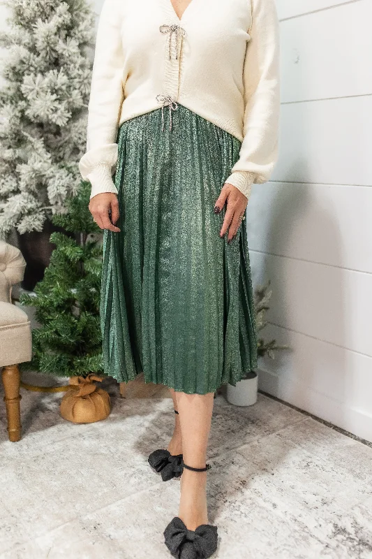 The Holiday Glimmer Midi Skirt maxi skirt elegant